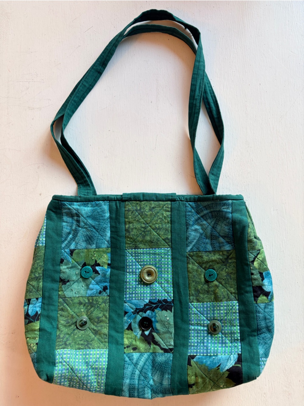 HANDMADE Patchwork Quilted Shoulder Bag - Picture 2 of 5